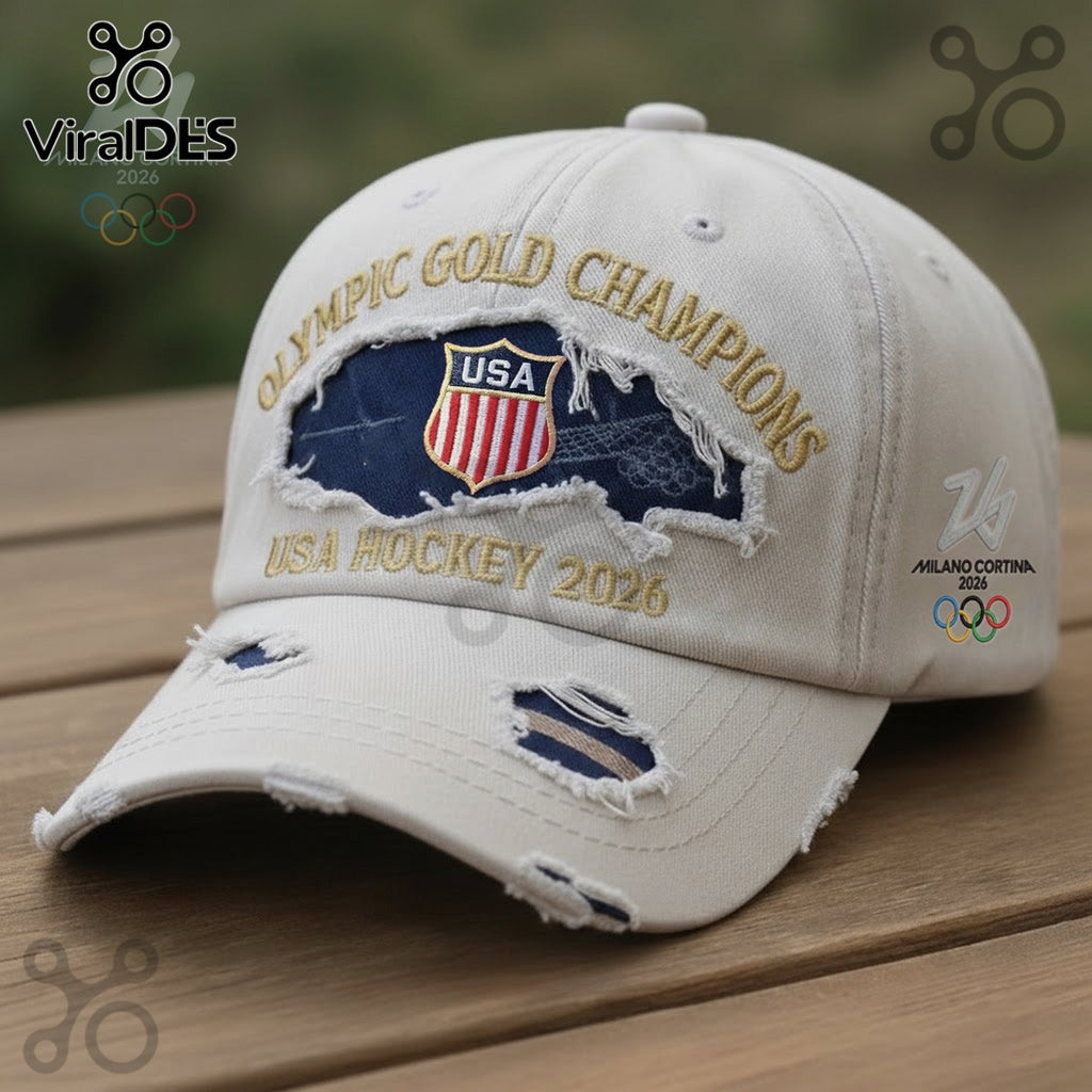 USA Hockey Olympic Gold Champions 2026 Baseball Cap