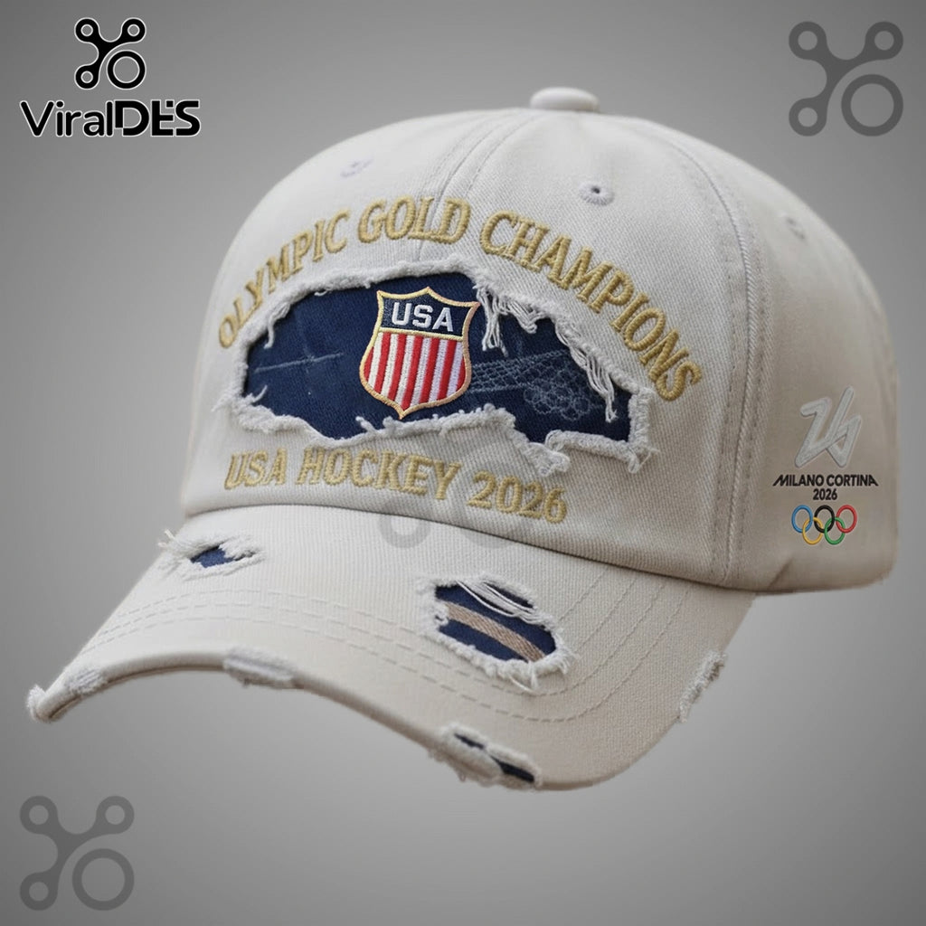 USA Hockey Olympic Gold Champions 2026 Baseball Cap