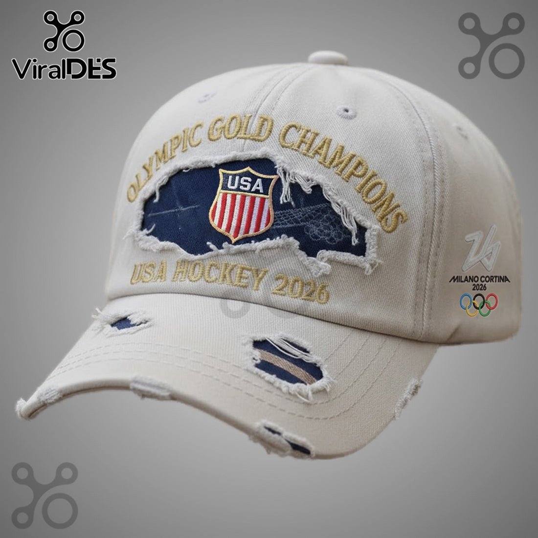 USA Hockey Olympic Gold Champions 2026 Baseball Cap