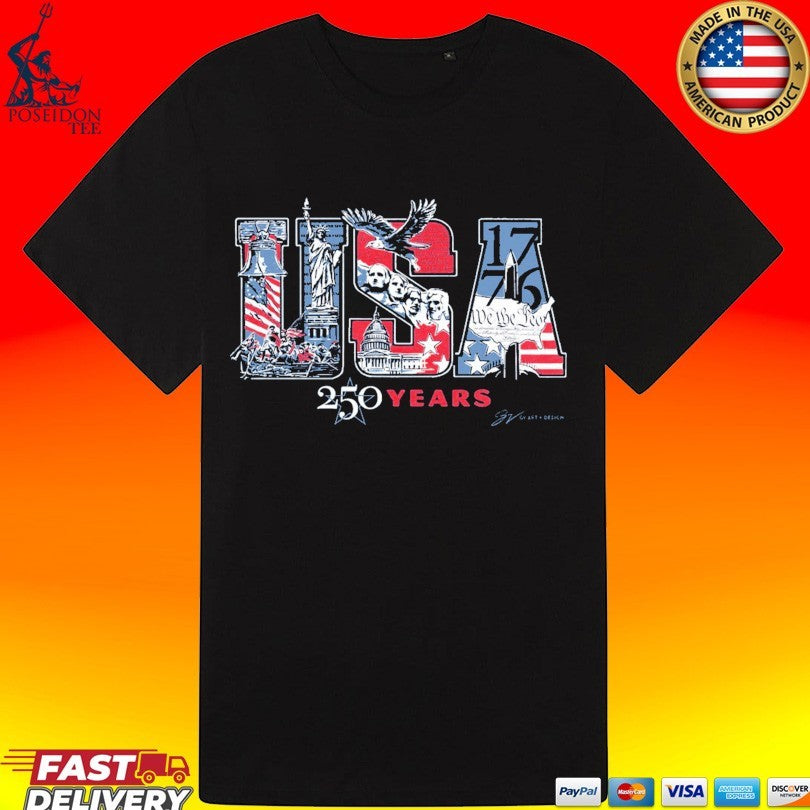 Usa We The Leo Icons 250 Years T-shirt