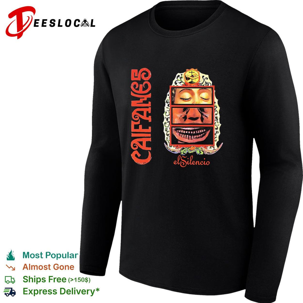 Caifanes el Silencio closed eyes mask illustration ornate frame poster shirt