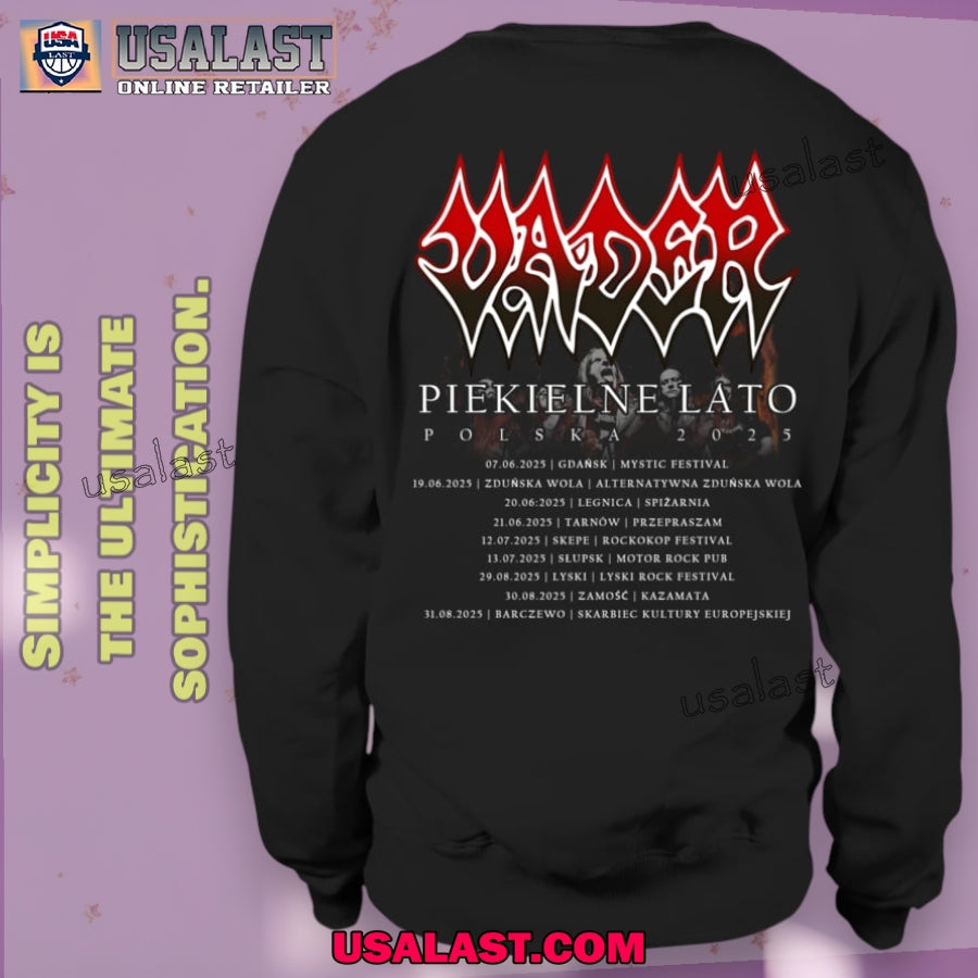 Vader Piekielne Lato Polska 2025 Tour Date Unisex Tee Shirt