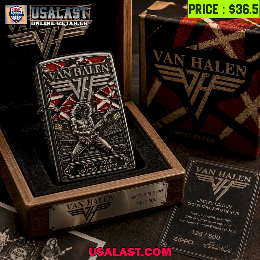 Van Halen 1978-2026 Edition Zippo Lighter Case