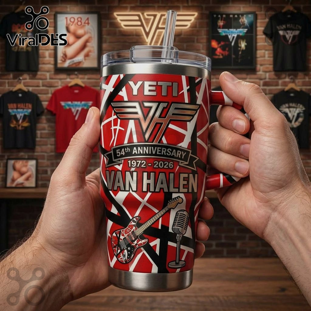 Van Halen 54th Anniversary 1972-2026 Hard Rock Stanley Tumbler