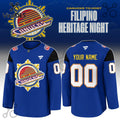 Vancouver Canucks Filipino Heritage Custom Hockey Jersey