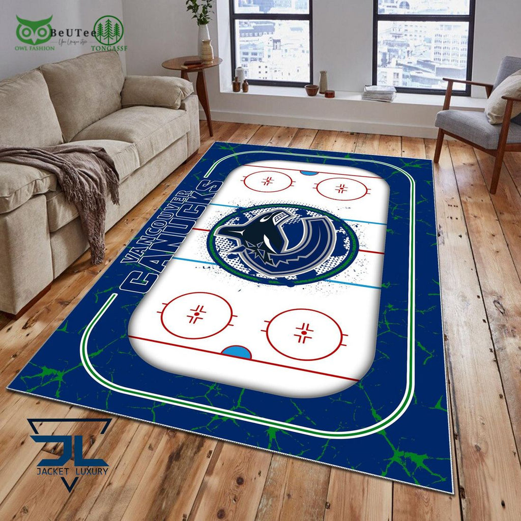 Vancouver Canucks NHL Hockey Team Carpet Rug