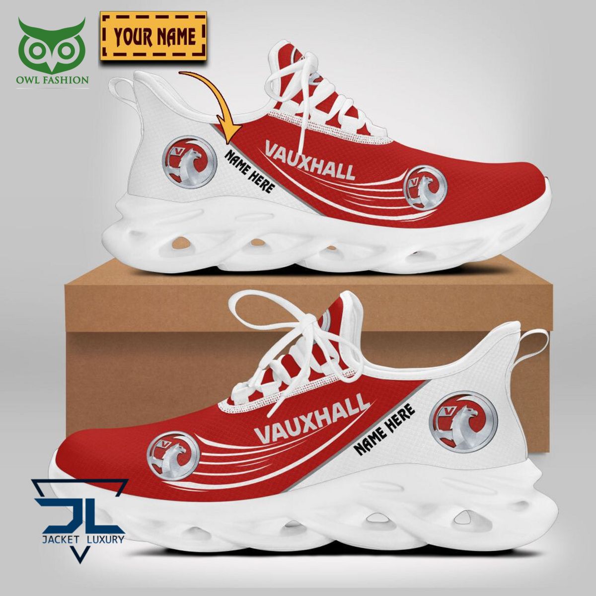 Vauxhall Car Brand Personalized Max Soul Sneakers