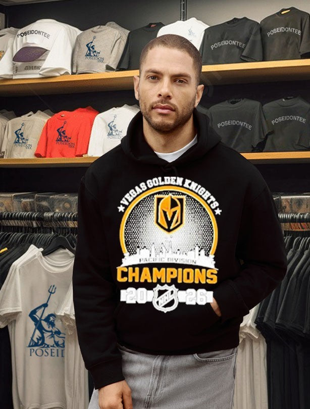 Vegas Golden Knights Pacific Division Champs 2026 Stanley Cup T-shirt