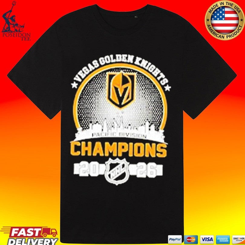 Vegas Golden Knights Pacific Division Champs 2026 Stanley Cup T-shirt