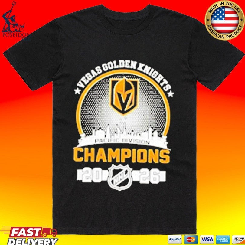 Vegas Golden Knights Pacific Division Champs 2026 Stanley Cup T-shirt