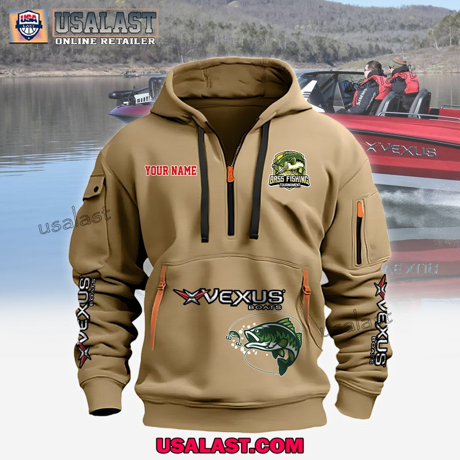 Vexus Boats Fishing Custom Name Heavy Hoodie