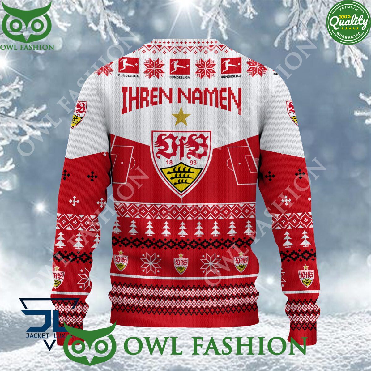 VfB Stuttgart Limited For Bundesliga Fans Ugly Sweater Jumper