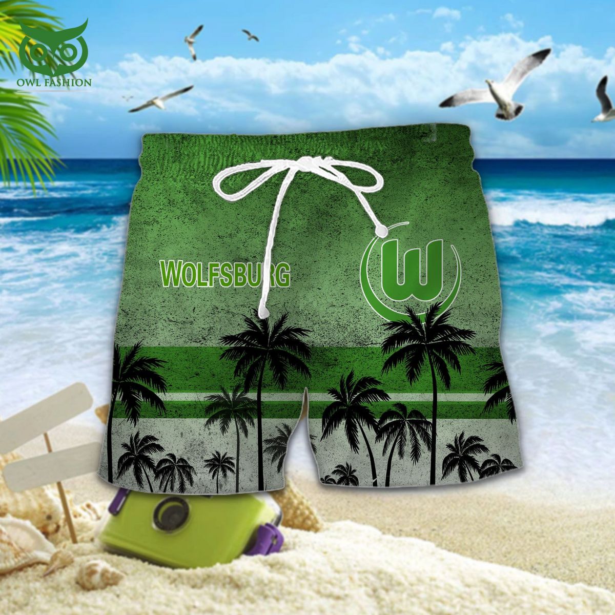 VfL Wolfsburg Bundesliga Champion 3D Hawaiian Tshirt Shorts