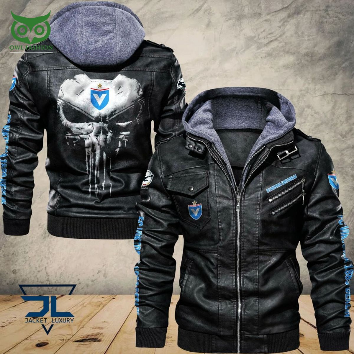 Viktoria Berlin Bundesliga Germany Football Limited Leather Jacket