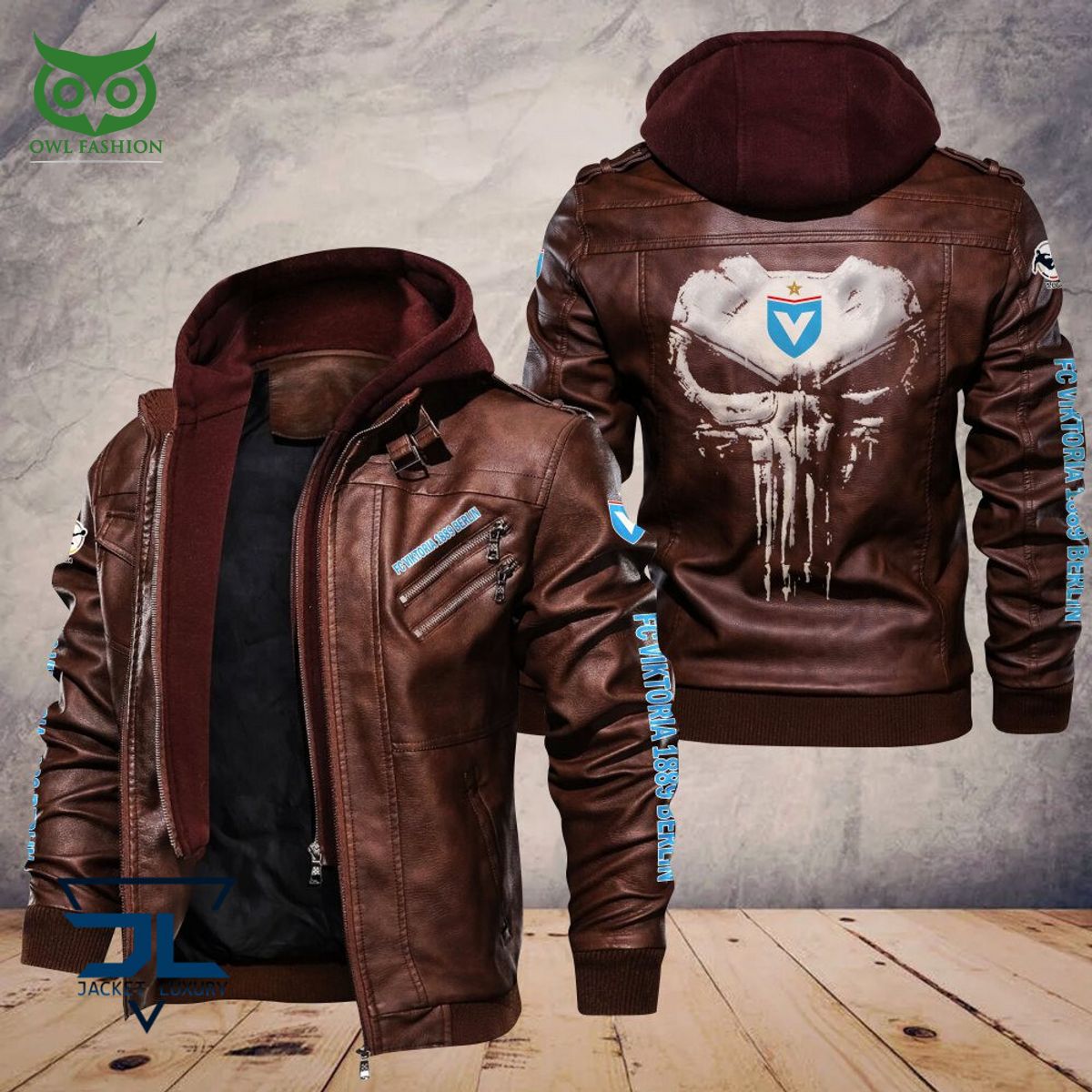 Viktoria Berlin Bundesliga Germany Football Limited Leather Jacket