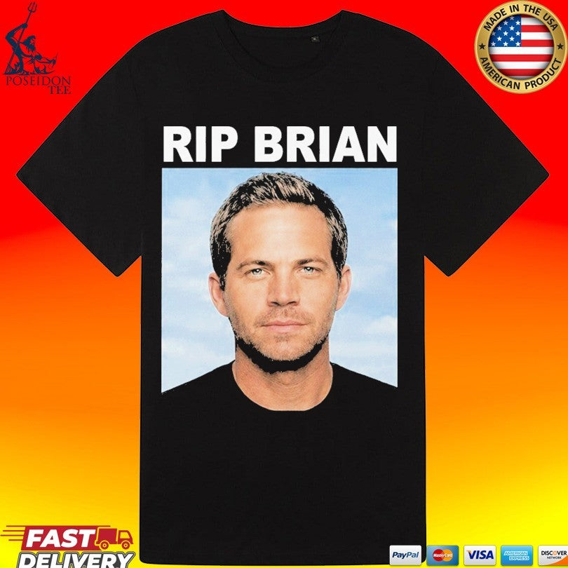 Vin Diesel Rip Brian Paul Walker T-shirt