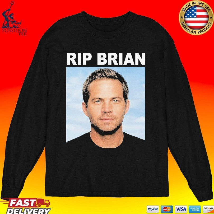 Vin Diesel Rip Brian Paul Walker T-shirt