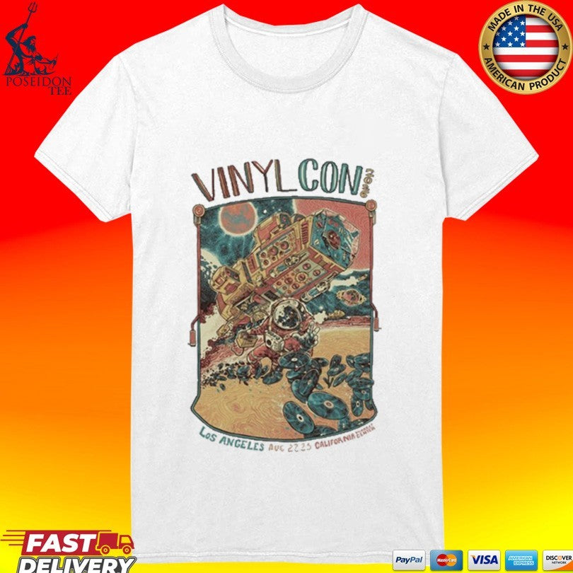 Vinylcon Tour 2026 Los Angeles Ca August 22-23 Event T-shirt