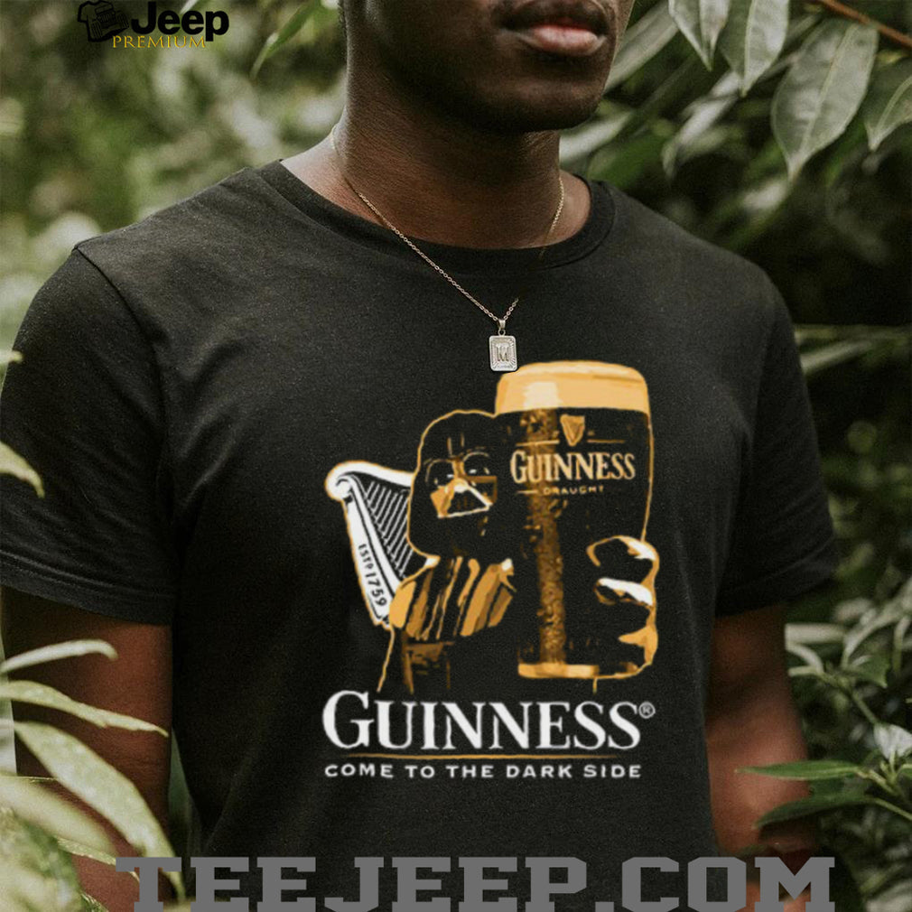 Guinness Beer Come To The Dark Side Darth Vader Mashup T Shirt