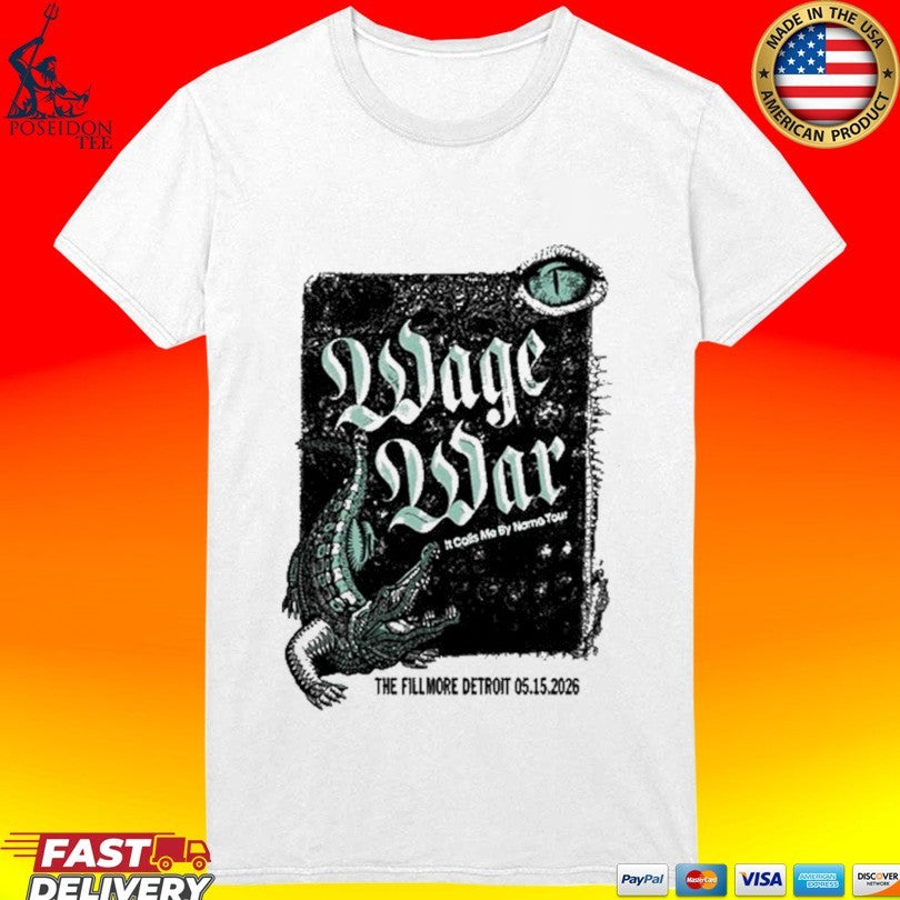 Wage War 05.15.2026 Detroit Michigan T-shirt