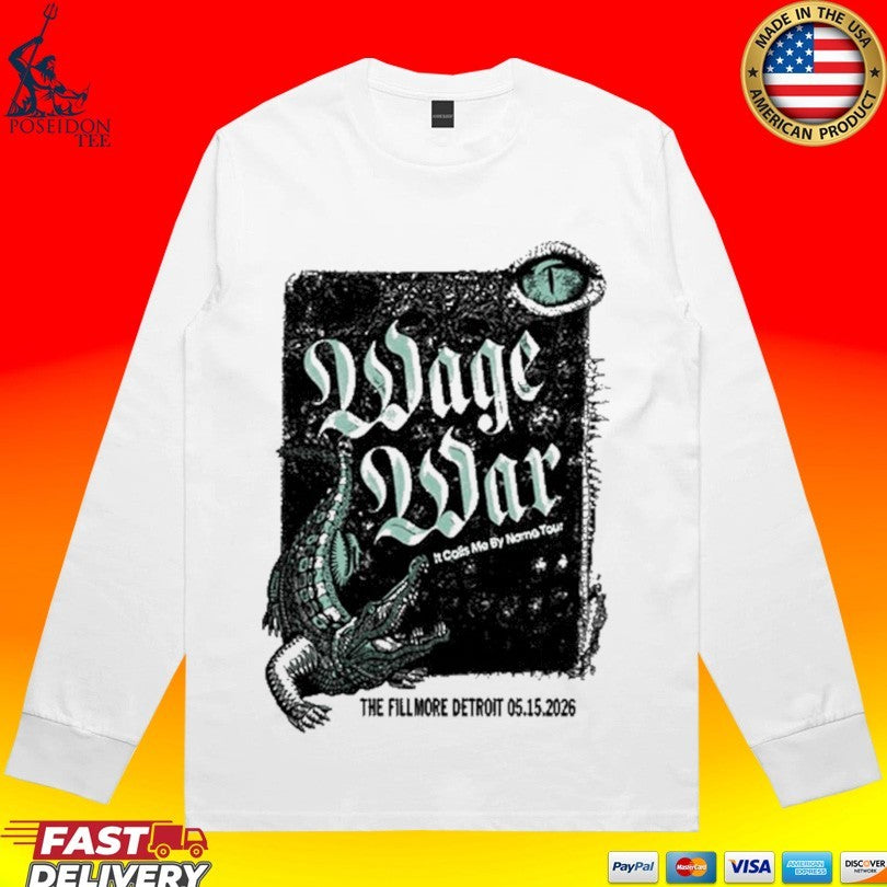 Wage War 05.15.2026 Detroit Michigan T-shirt