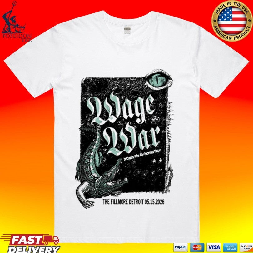 Wage War 05.15.2026 Detroit Michigan T-shirt