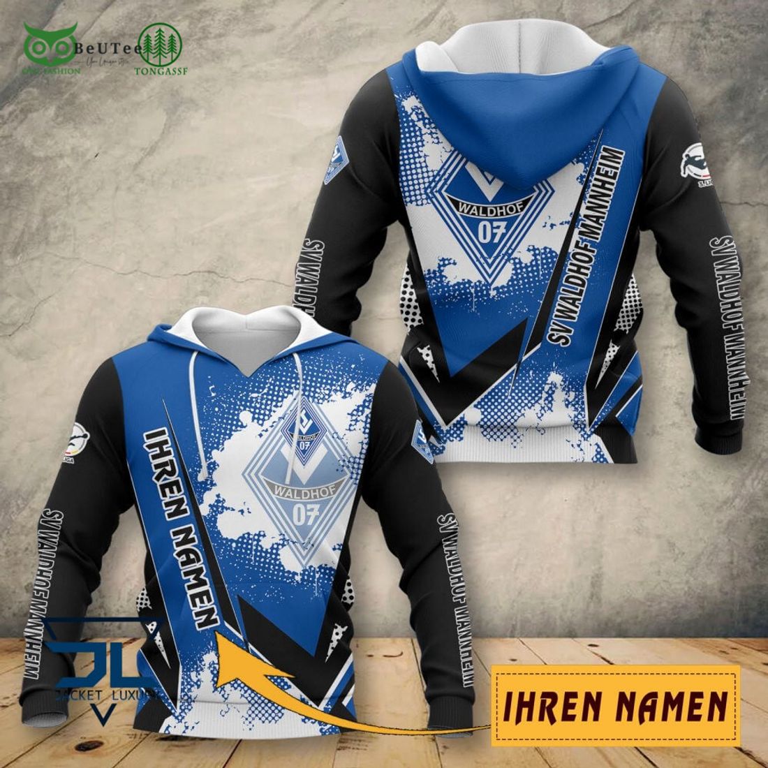 Waldhof Mannheim Iheren Namen AOP 3D Shirt Full