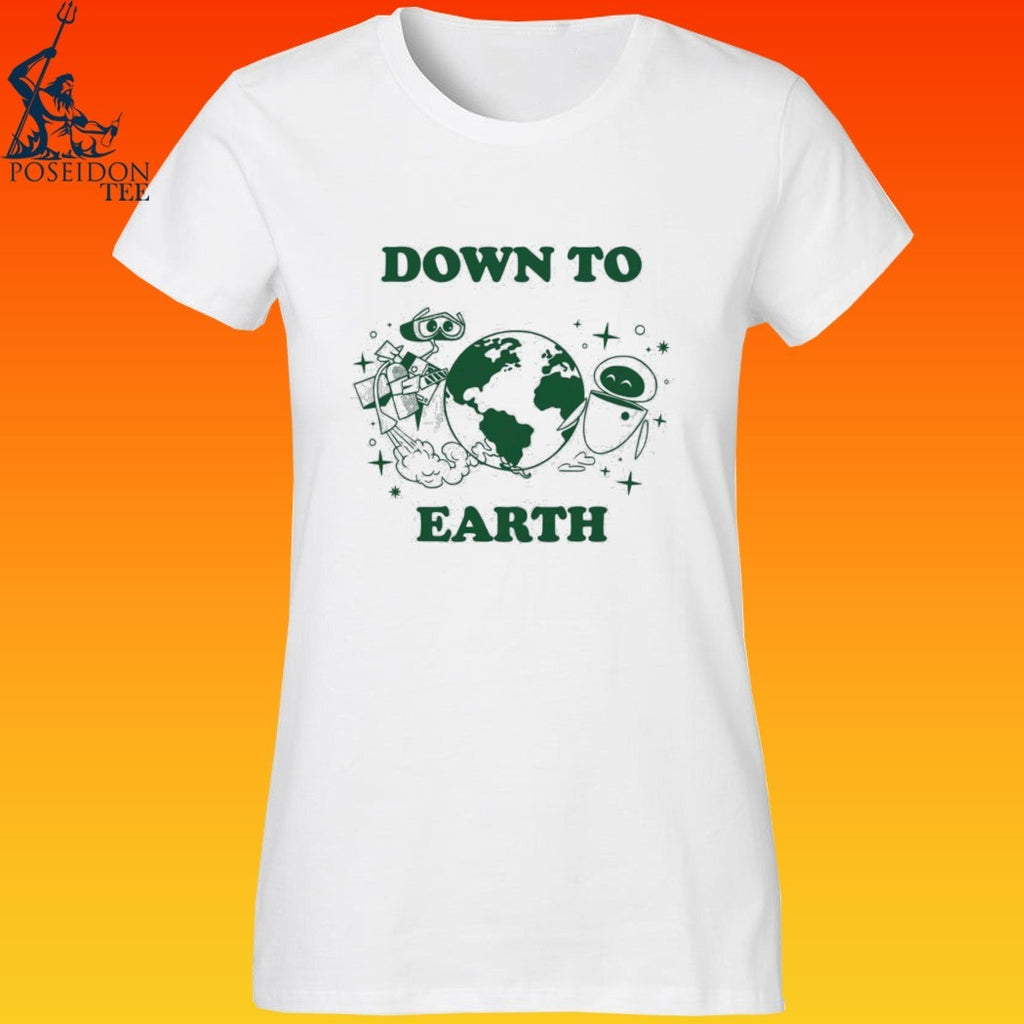 Wall-e And Eve Down To Earth T-shirt