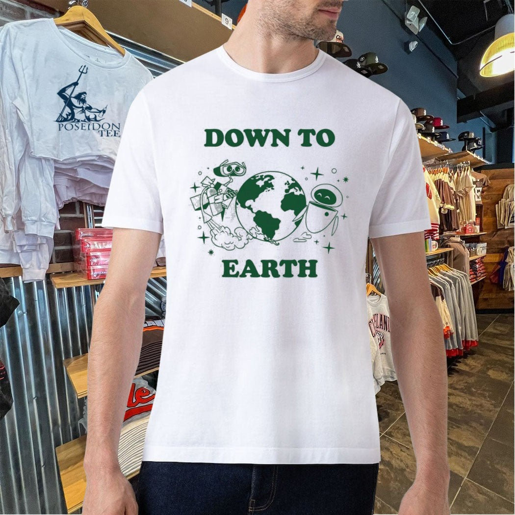 Wall-e And Eve Down To Earth T-shirt