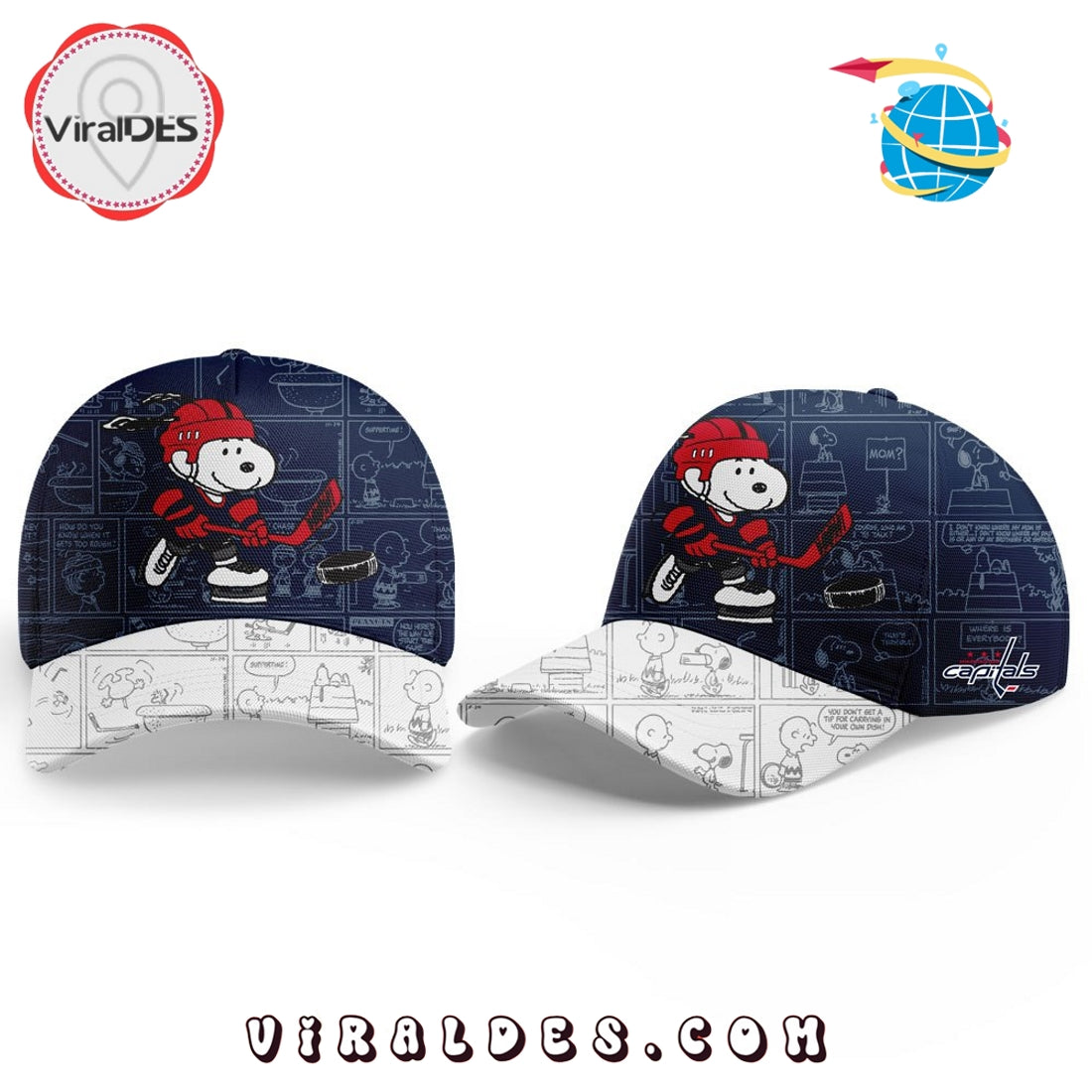 Washington Capitals Anniversary of Peanuts Cap