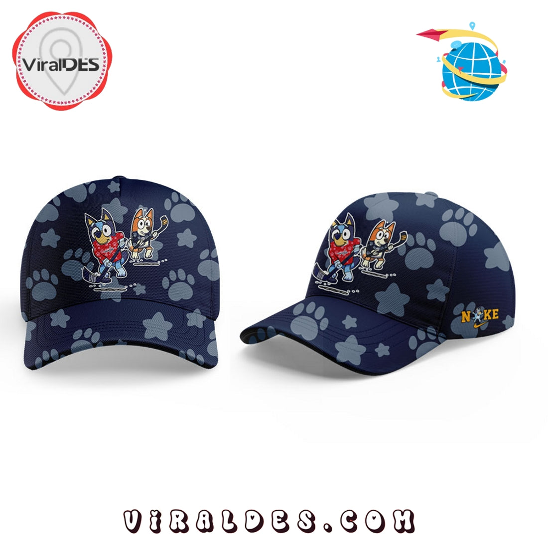 Washington Capitals Bluey and Bingo 2025 Cap