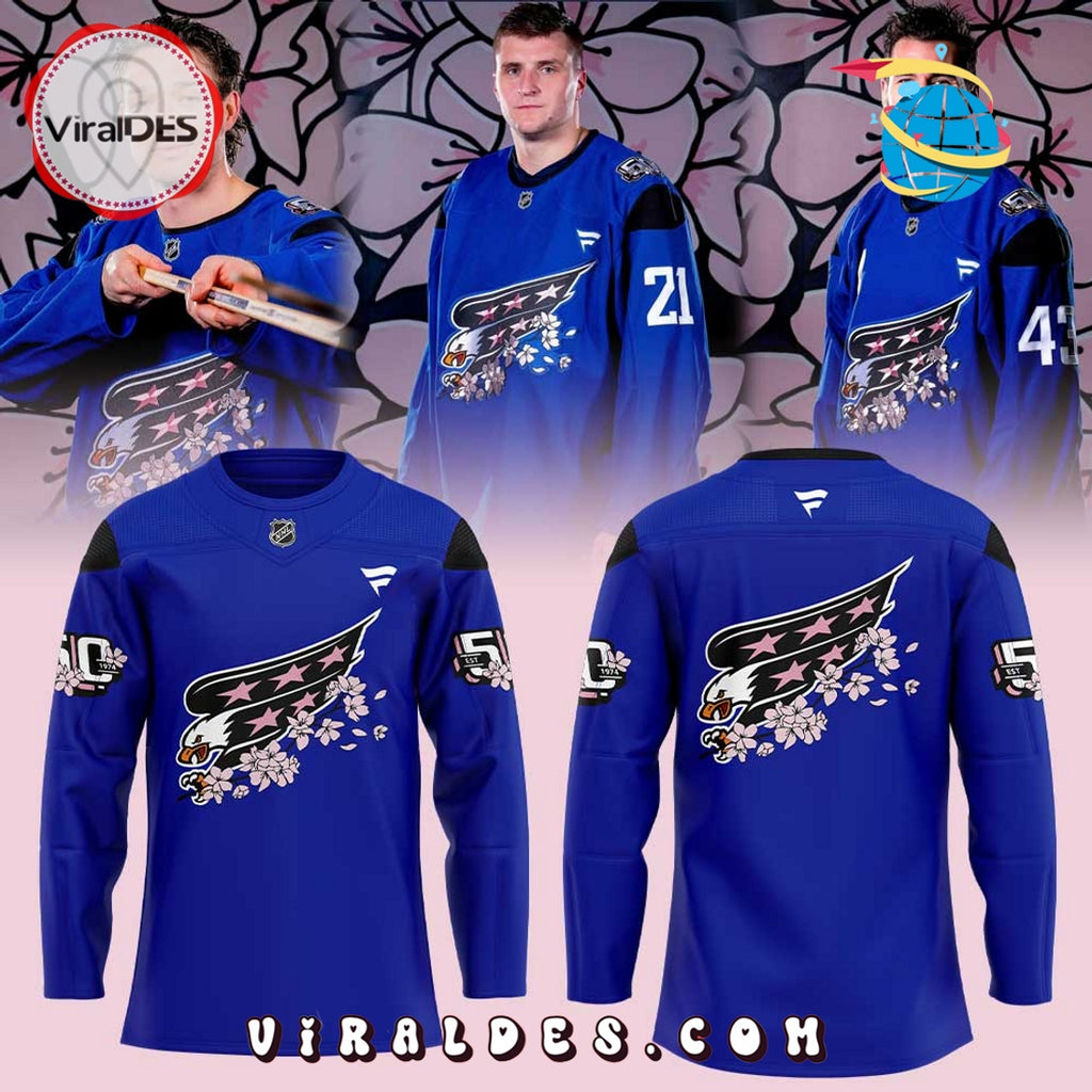 Washington Capitals Cherry Blossom Hockey Jersey