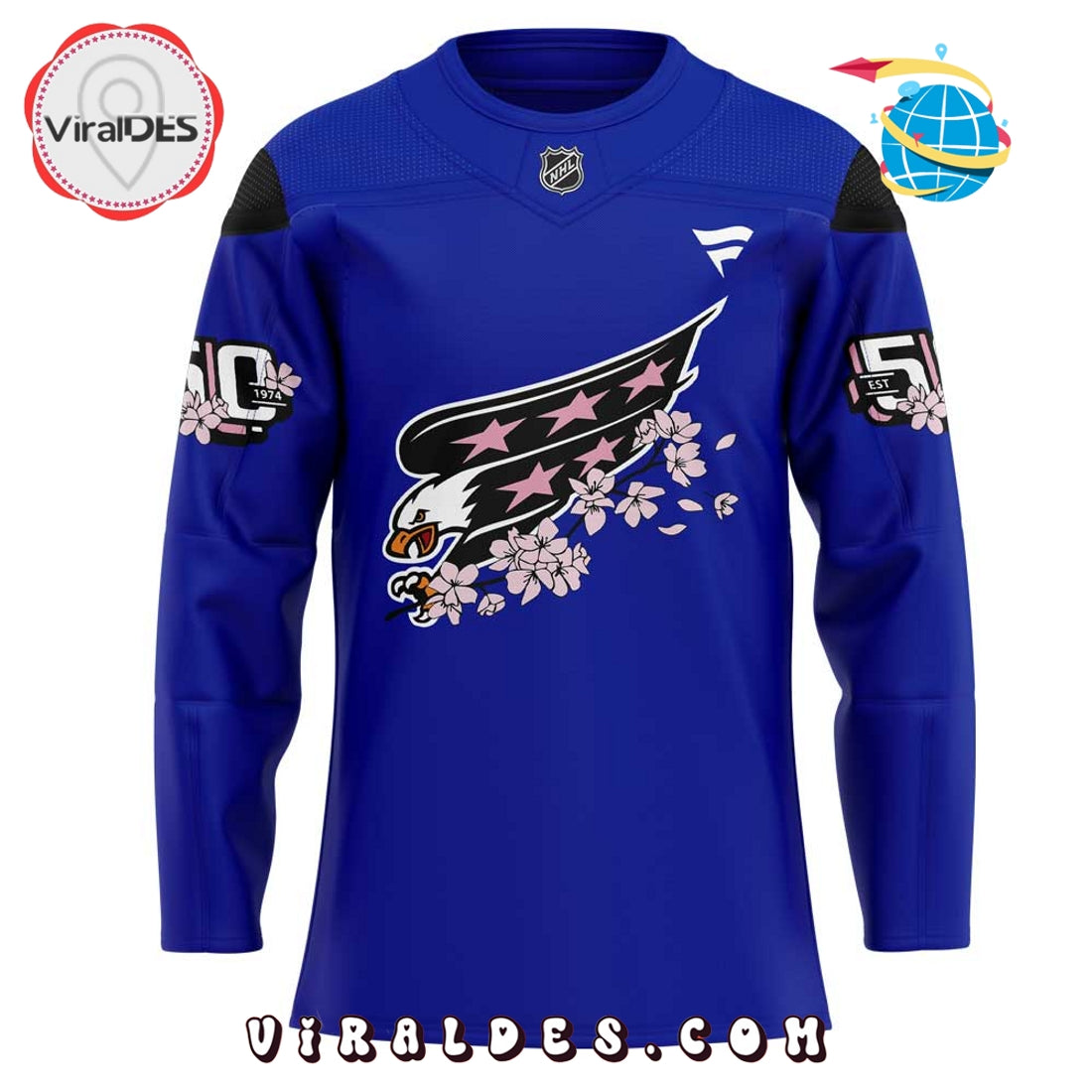 Washington Capitals Cherry Blossom Hockey Jersey