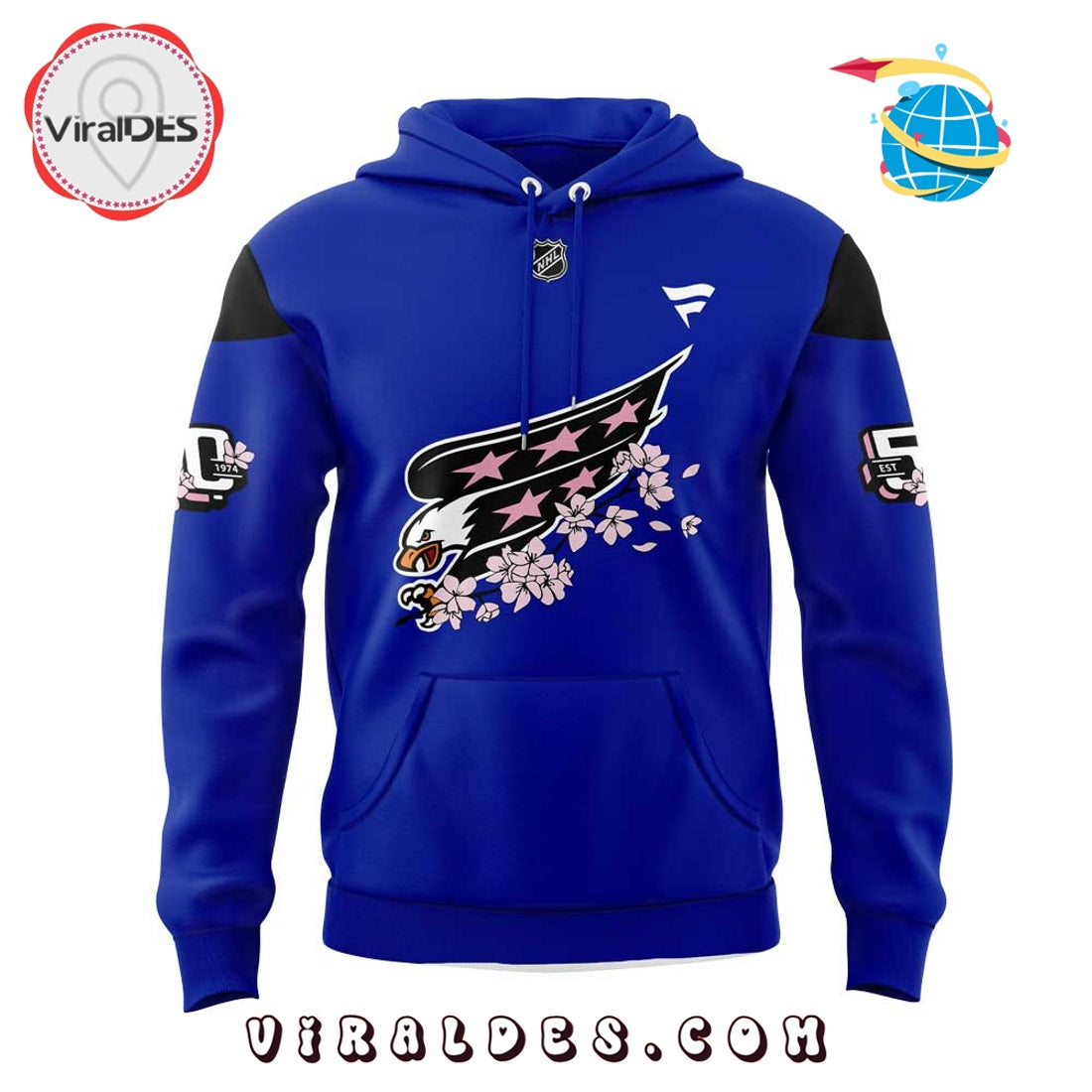 Washington Capitals Cherry Blossom Pullover Hoodie