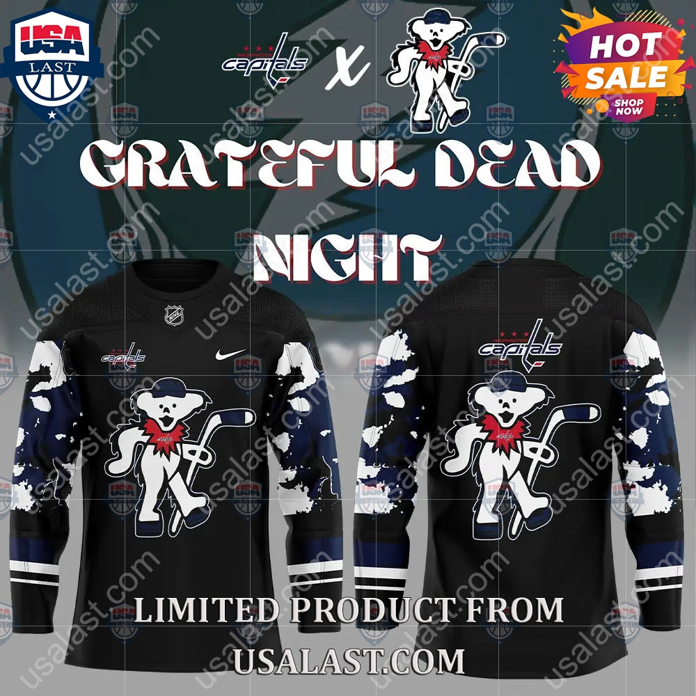 Washington Capitals NHL Grateful Dead Night Peanuts Hoodie