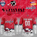 Washington Capitals NHL Happiness Is 75th Anniversary of Peanuts Hoodie