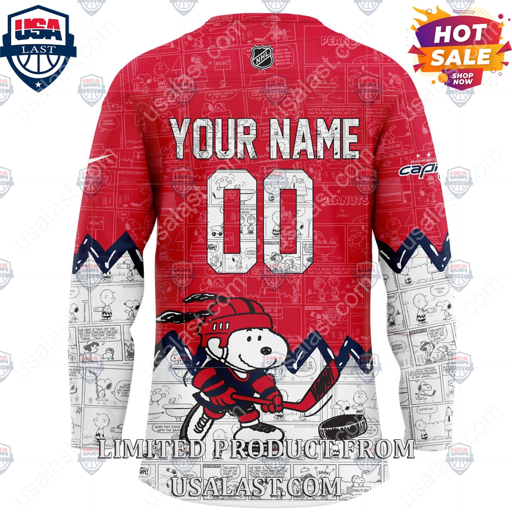 Washington Capitals NHL Happiness Is 75th Anniversary of Peanuts Hoodie