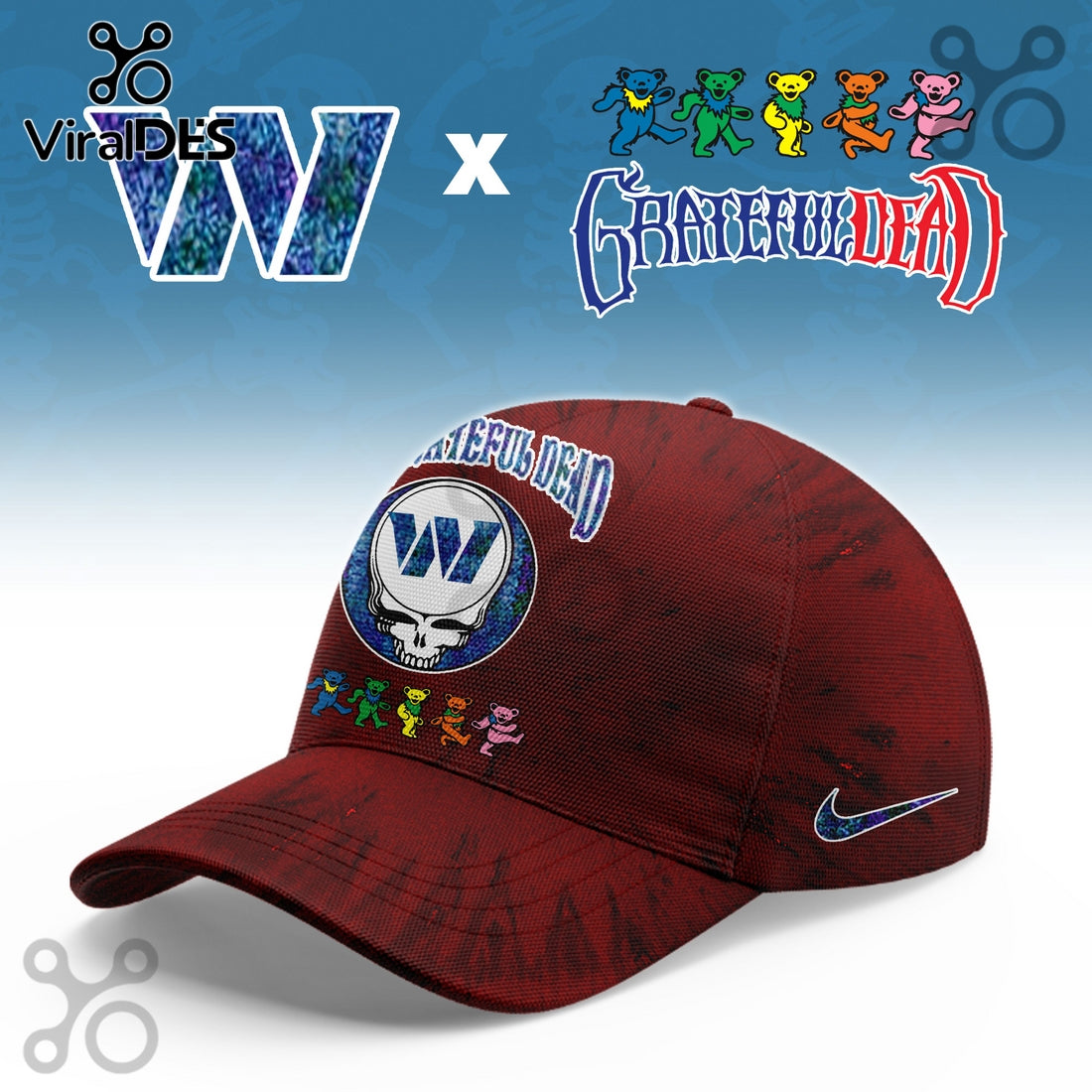 Washington Commanders Grateful Dead Limited Hoodie 2025