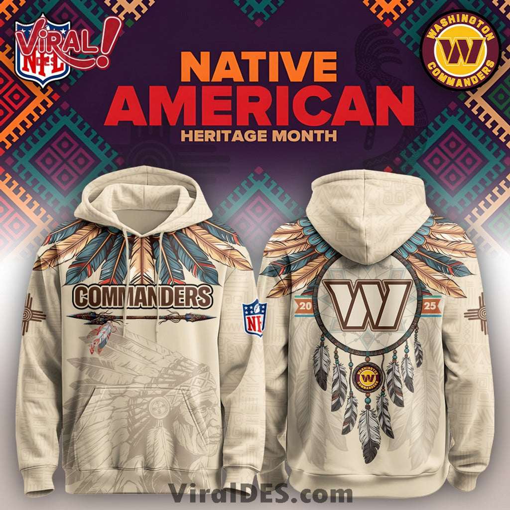 Washington Commanders Native American Heritage Month Limited Editions Hoodie