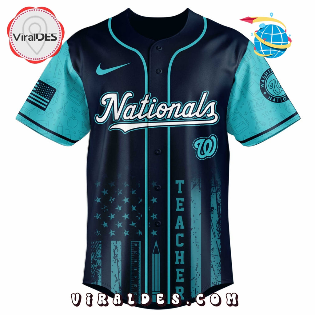 Washington Nationals MLB x Teacher Appreciation Day Baseball Jersey