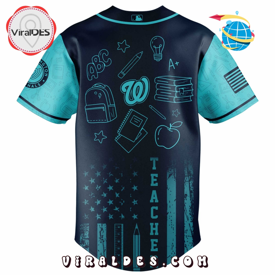 Washington Nationals MLB x Teacher Appreciation Day Baseball Jersey