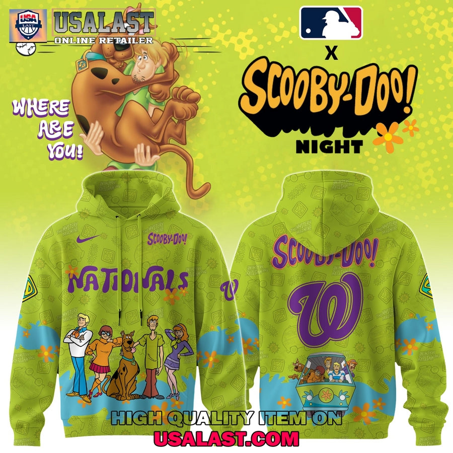 Washington Nationals Scooby Doo Night 3D Hoodie Set