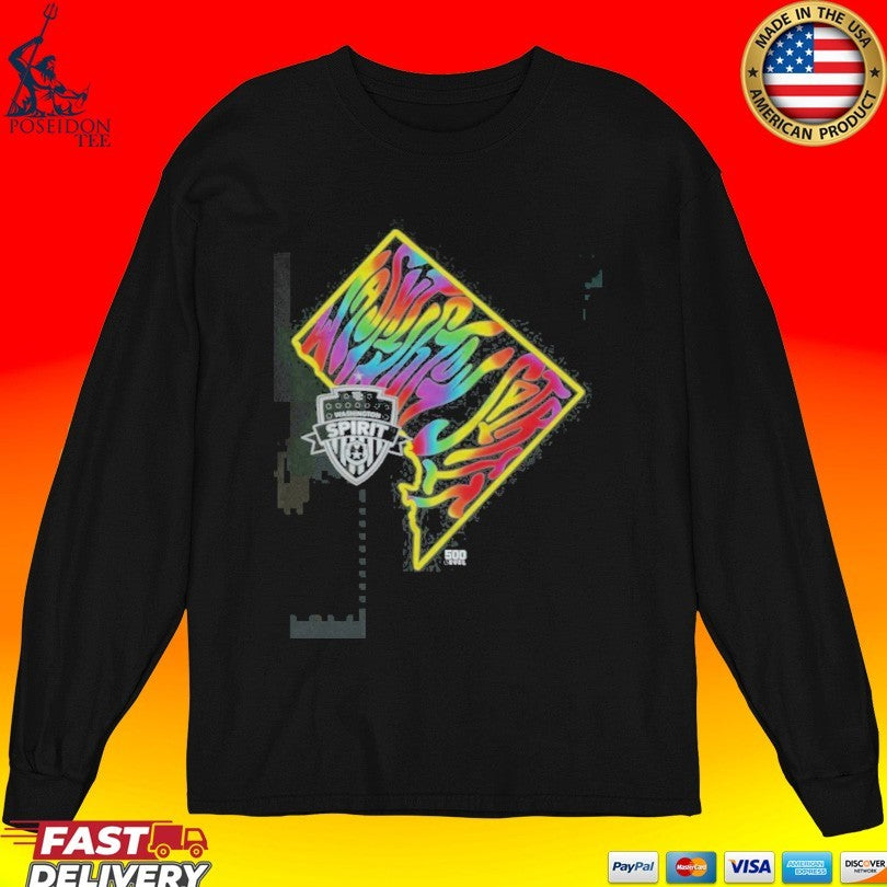Washington Spirit Groovy Pride State Wht T-shirt