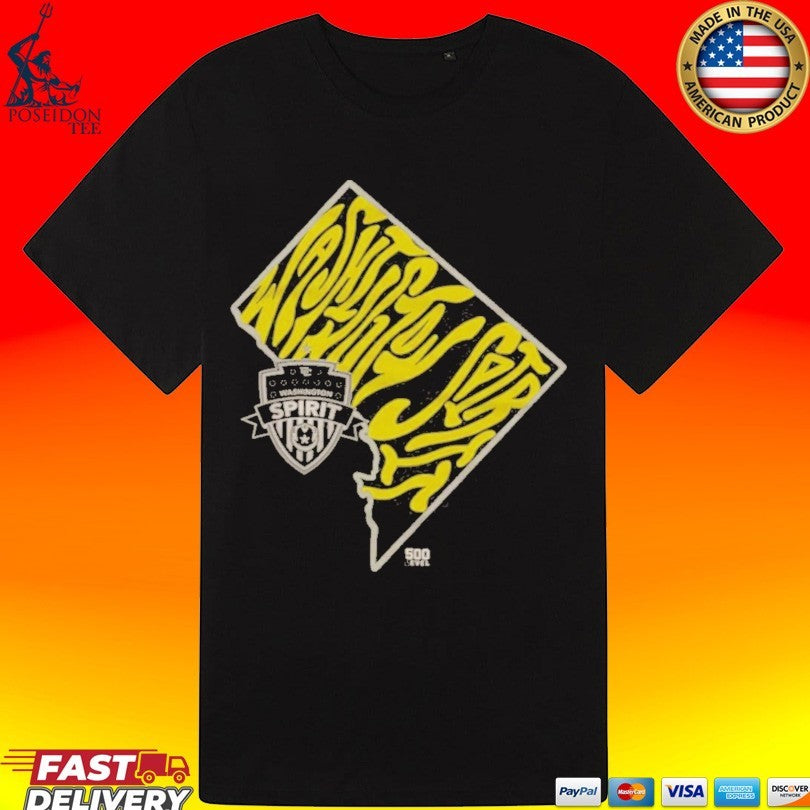 Washington Spirit Groovy Team State Wht T-shirt