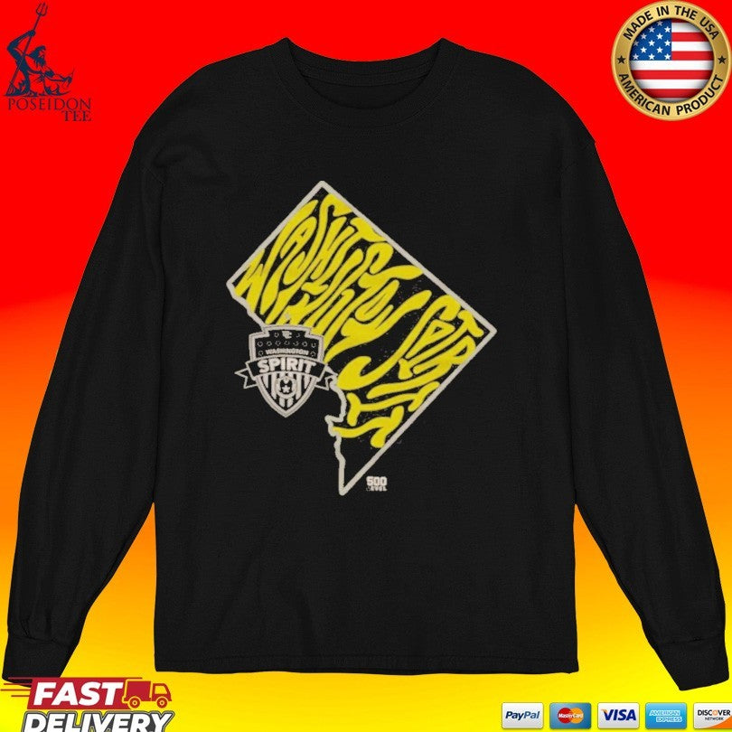 Washington Spirit Groovy Team State Wht T-shirt