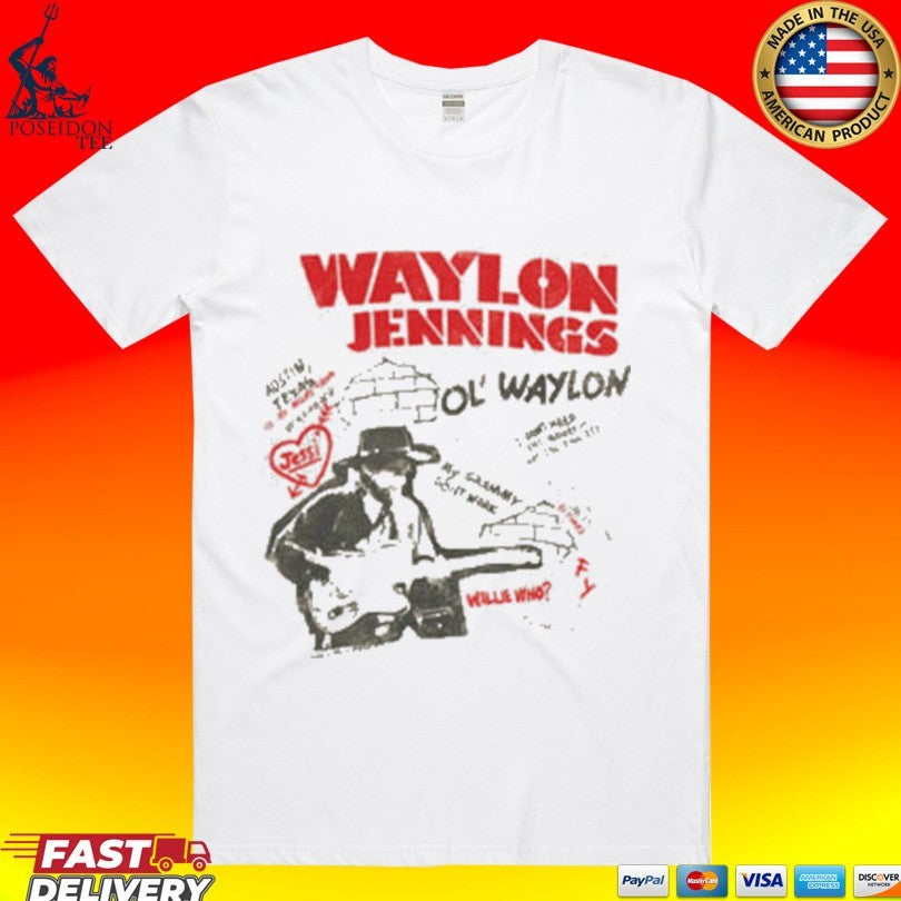 Waylon Jennings Ol Waylon Tour T-shirt