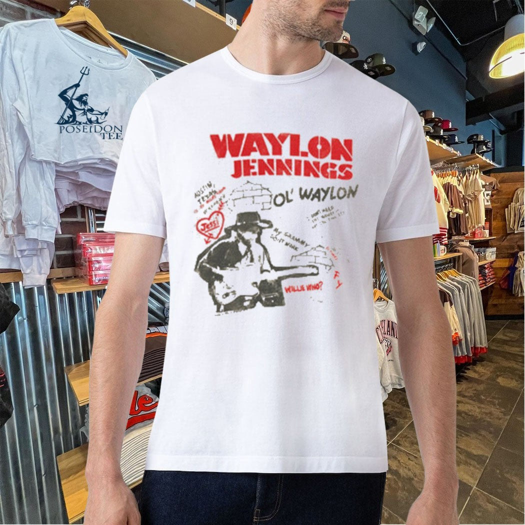 Waylon Jennings Ol Waylon Tour T-shirt