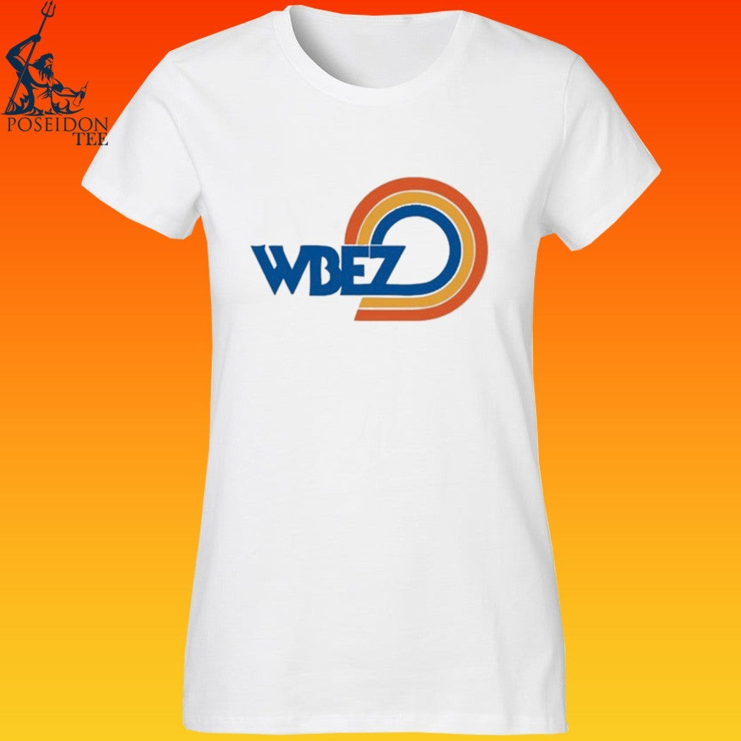 Wbez Vintage Logo White Ringer T-shirt