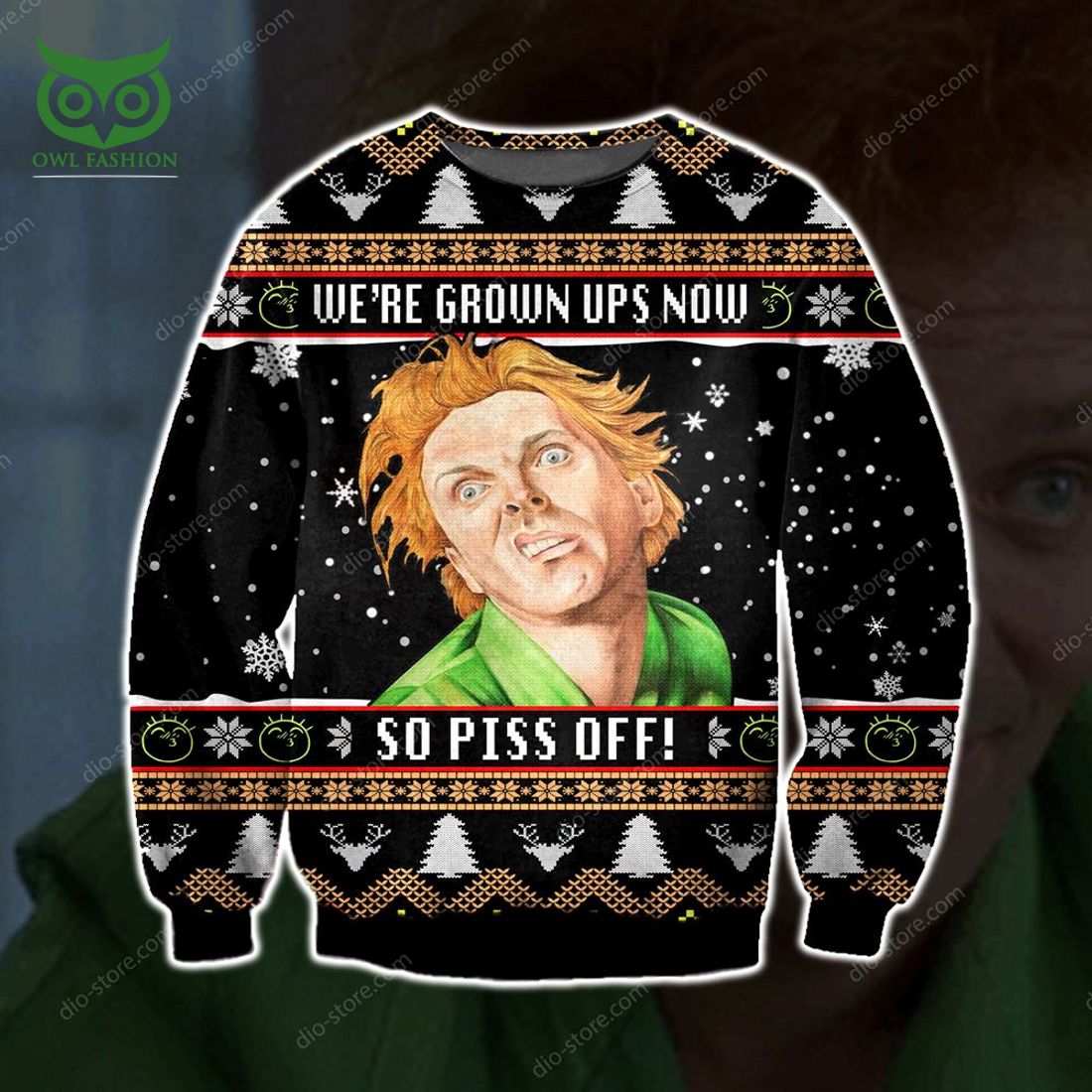 Were Grown Up Now So Piss Off Knitting Pattern 3d Print Ugly Sweater Sweatshirt Christmas