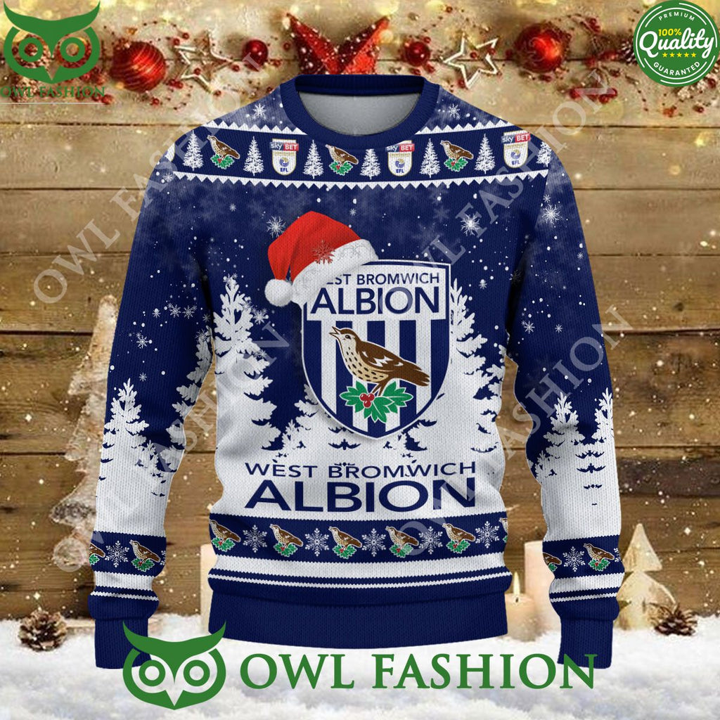 West Bromwich Albion FC Christmas EFL Ugly Premier League Sweater Jumper
